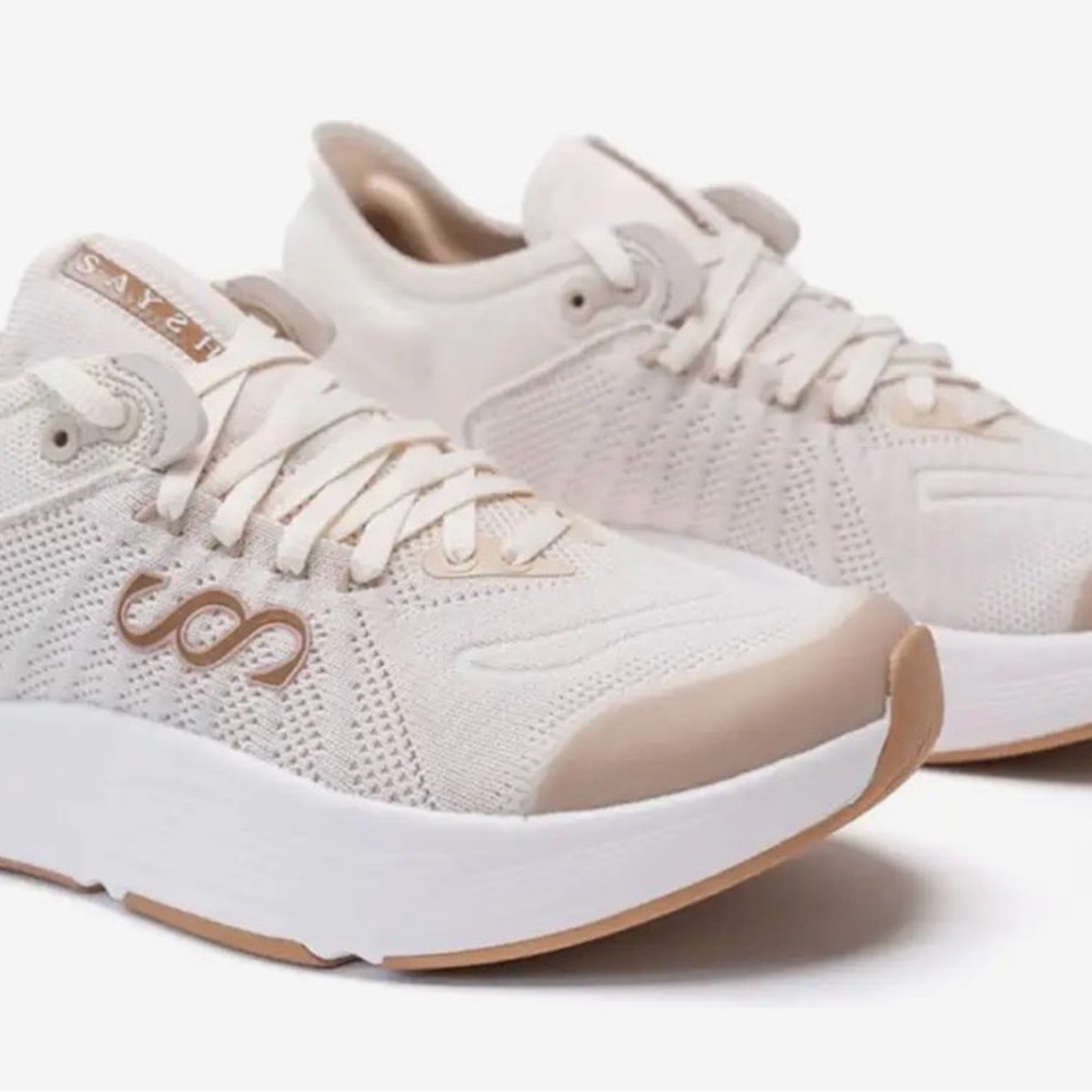 Saysh Stylish Cream Women's Sneakers - Picture 10 of 10